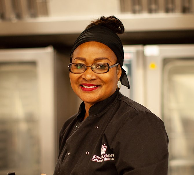 Betty- Sous Chef- Ghanaian and continental dishes at King Solomon's Catering